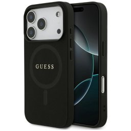 Husa Husa pentru iPhone 17 Pro - Guess Saffiano Classic Logo MagSafe (GUHMP17LPSAHMCK) - Black