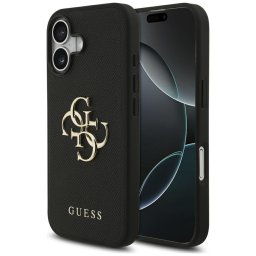 Husa Husa pentru iPhone 17 - Guess Hardcase 4G Grained Big and Classic Logo (GUHCP17SPGT4MBK) - Black