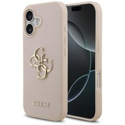Husa Husa pentru iPhone 17 - Guess Hardcase 4G Grained Big and Classic Logo (GUHCP17SPGT4MBP) - Pink