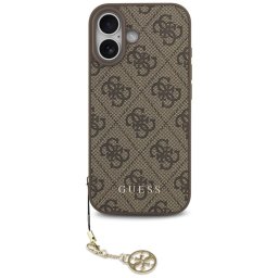 Husa Husa pentru iPhone 17 - Guess Hardcase 4G Charm Cradle MagSafe (GUHMP17SGF4GCW) - Brown