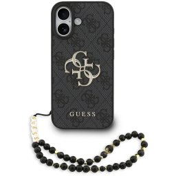 Husa Husa pentru iPhone 17 - Guess Hardcase 4G Classic Logo with Strap (GUHCP17SP4GMGSK) - Black