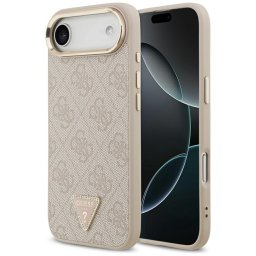 Husa Husa pentru iPhone 17 Air - Guess Hardcase 4G Triangle Logo MagSafe (GUHMP17MP4GTDGMP) - Pink