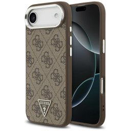 Husa Husa pentru iPhone 17 Air - Guess Hardcase 4G Triangle Logo MagSafe (GUHMP17MP4TSRCMW) - Brown
