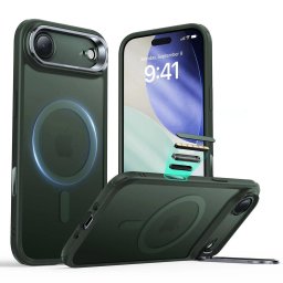 Husa Husa pentru iPhone 17 Air - ESR Classic Hybrid HaloLock Kickstand - Frosted Green