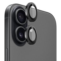 Folie pentru iPhone 17 - Sapphire Crystal Original Lens Glass - Black