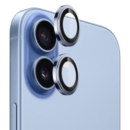 Folie pentru iPhone 17 - Sapphire Crystal Original Lens Glass - Light Blue