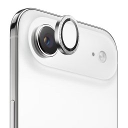 Folie pentru iPhone 17 Air - Original Metal Frame Lens Glass - Silver Diamond