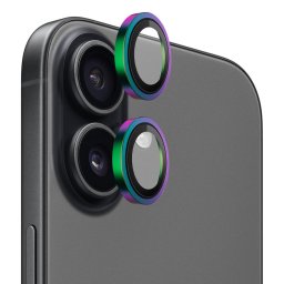 Folie pentru iPhone 17 - Original Metal Frame Lens Glass - Colorful