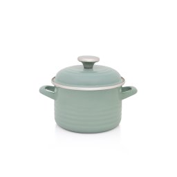 Oala 2l cu capac Standard Wave Verde Metalacemail/16cm/2l/verde pastel