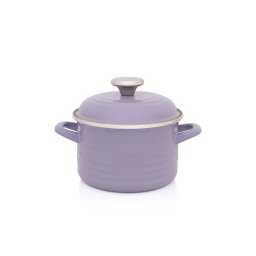 Oala 2l cu capac Standard Wave Lila Pastel Metalacemail/16cm/2l/lila pastel