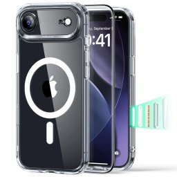 Husa Husa pentru iPhone 17 Air + Folie - ESR Classic Hybrid HaloLock - Clear