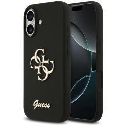 Husa Husa pentru iPhone 17 - Guess Silicone Big 4G Script (GUHCP17SSC4GSMK) - Black