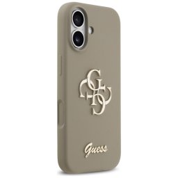 Husa Husa pentru iPhone 17 - Guess Silicone Big 4G Script (GUHCP17SSC4GSMW) - Brown