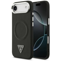 Husa Husa pentru iPhone 17 Air - Guess Hardcase Triangle Logo MagSafe (GUHMP17MPSDTSCMK) - Black