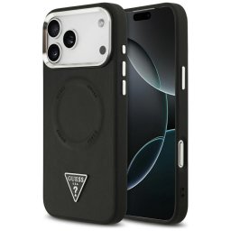 Husa Husa pentru iPhone 17 Pro - Guess Hardcase Triangle Logo MagSafe (GUHMP17LPSDTSCMK) - Black
