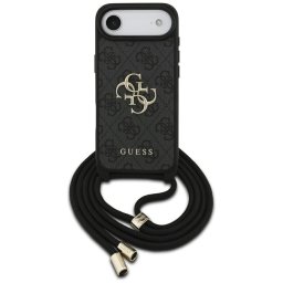Husa Husa pentru iPhone 17 Air - Guess Crossbody Cord 4G Big Logo (GUHCP17MP4GMGCRK) - Black