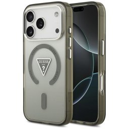 Husa Husa pentru iPhone 17 Pro - Guess IML Gradient Triangle Logo MagSafe (GUHMP17LHGTMLCGA) - Khaki