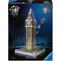 Ravensburger 3D Puzzle Iconics: Big Ben - with light 216 pieces