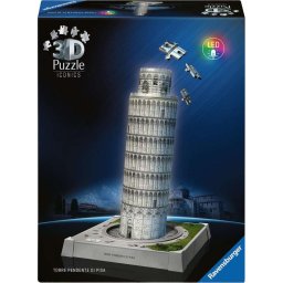 Ravensburger 3D Puzzle Iconics: Leaning Tower of Pisa - with light 216 pieces
