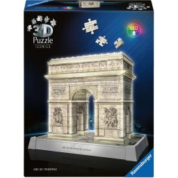 Ravensburger 3D Puzzle Iconics: Arc de Triomphe Paris - with light 216 pieces