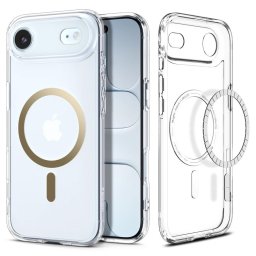 Husa Husa pentru iPhone 17 Air - Spigen Ultra Hybrid MagSafe - Clear/Gold
