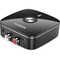 ADAPTOR Bluetooth audio , "CM106" acumulator inclus, 1 x jack 3.5mm, 2xRCA output,convertor audio wireless,versiune bluetooth 5.1 si EDR,negru