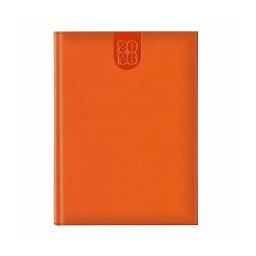 Agenda datata saptamanal A4 Dakota, hartie ivory, coperta orange