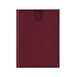 Agenda datata saptamanal A4 Dakota, hartie ivory, coperta bordeux