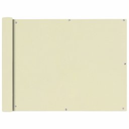Prelata pentru balcon din tesatura oxford, 90x600cm, crem