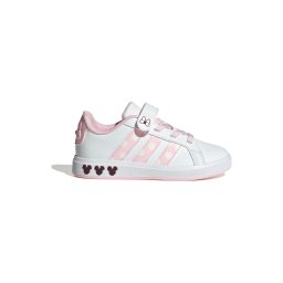 ADIDAS SPORTSWEAR Pantofi sport 'Disney Minnie Mouse Grand Court' bej / mov vânătă / roz / alb