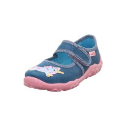 SUPERFIT Papuci de casă 'BONNY' albastru denim / albastru deschis / galben / roz deschis