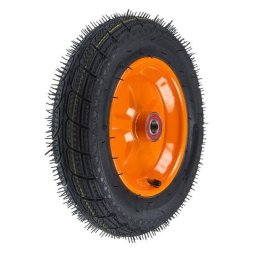 Roata roaba - TT - rulment - mixt - janta stea portocalie - 3.50-8 8PR