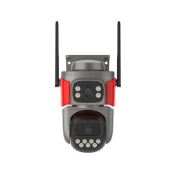 Camera de supraveghere Camera supraveghere wireless IP Dome WiFi Vstarcam Dual-Lens AF621DR, 2 + 2 MP, 2 x 4 mm, IR/ lumina alba, detectie incendiu, detectie fum, microfon, difuzor, slot card