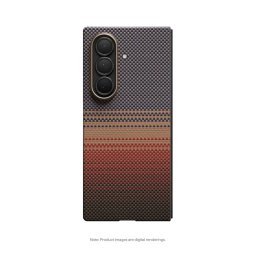 Husa Husa Pitaka pentru Samsung Galaxy Z Fold7 MagEZ 7, Ultra-Slim, Sunset