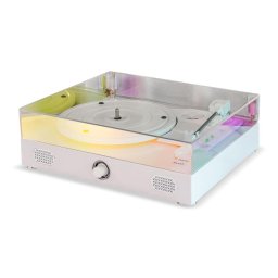 Pick-up cu ac safir si difuzor bluetooth Electromures EM 1020, Culoare alb – Rainbow Edition