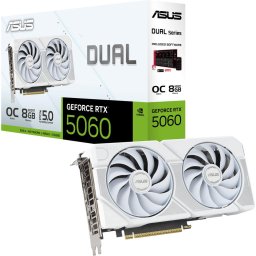 Placa video nVidia GeForce RTX 5060 DUAL White OC Edition 8GB GDDR7 128 bit