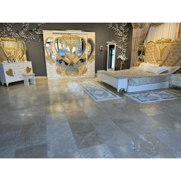 Dormitor complet Royal crem saltea inclusa 180x200cm
