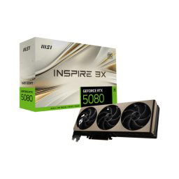 Placa video GeForce RTX 5080 16G INSPIRE 3X OC, 256-bit, GDDR7, Negru/Auriu
