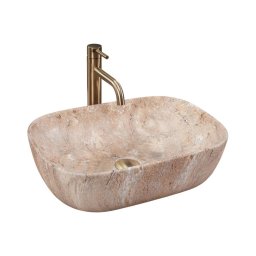 REA-U3323 - Lavoar pentru blat BELINDA 33,5 x 46,5 cm ceramică/imitație de piatră
