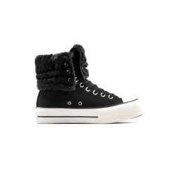 CONVERSE Sneakers Chuck Taylor All Star Fold-Over Lift Platform Xhi A15229C 001-black/black/egret