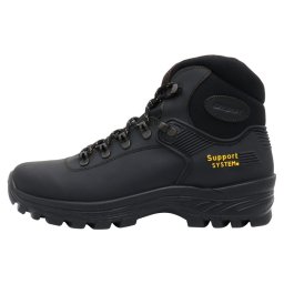 Ghete barbati, Grisport, 825873-10242D26G-Negru, sport, piele naturala, impermeabil, cu talpa groasa, negru (Marime: 39)