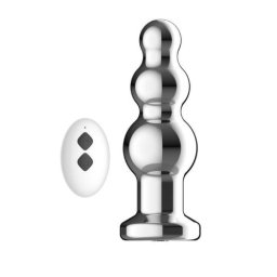 Toosh Bile Anale Vibratoare din Metal cu Telecomanda 10 Viteze de Vibratie