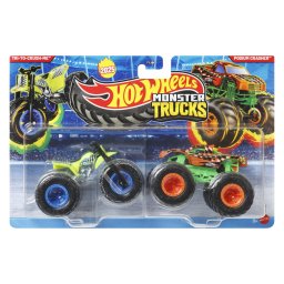 HOT WHEELS MONSTER TRUCK SET 2 MASINI TRI TO CRUSH ME SI PODIUM CRASHER SCARA 1 LA 64 SuperHeroes ToysZone