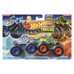 HOT WHEELS MONSTER TRUCK SET 2 MASINI GREAT BITE SI RAGEASAUR SCARA 1 LA 64 SuperHeroes ToysZone