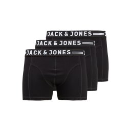 Jack & Jones Plus Boxeri 'Sense' negru / alb