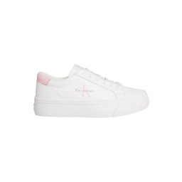Calvin Klein Jeans Sneaker low roz deschis / alb