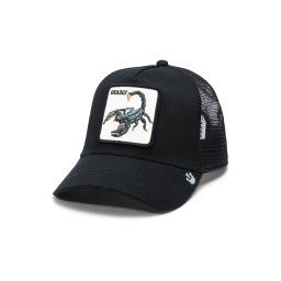 GOORIN Bros. Șapcă 'The Deadliest Scorpion' kaki / portocaliu / negru / alb