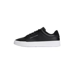 TOMMY HILFIGER Sneaker low 'COURT CORE' negru / alb