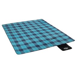 NILS CAMP picnic blanket NC8002 checkered blue 250 x 200 cm