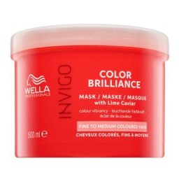 Wella Professionals Invigo Color Brilliance Mask with Lime Caviar Fine to Medium Colored Hair mască protectoare pentru păr fin si colorat 500 ml